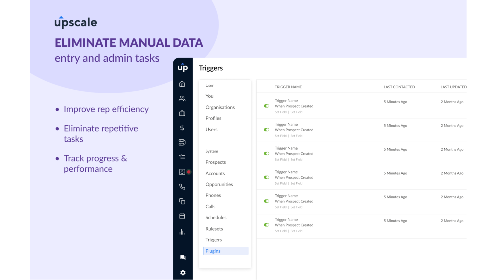 Eliminate manual data entry and admin tasks